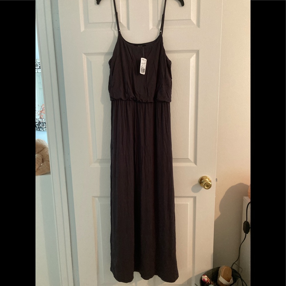 Grey Summer Boho Maxi Dress, NWT